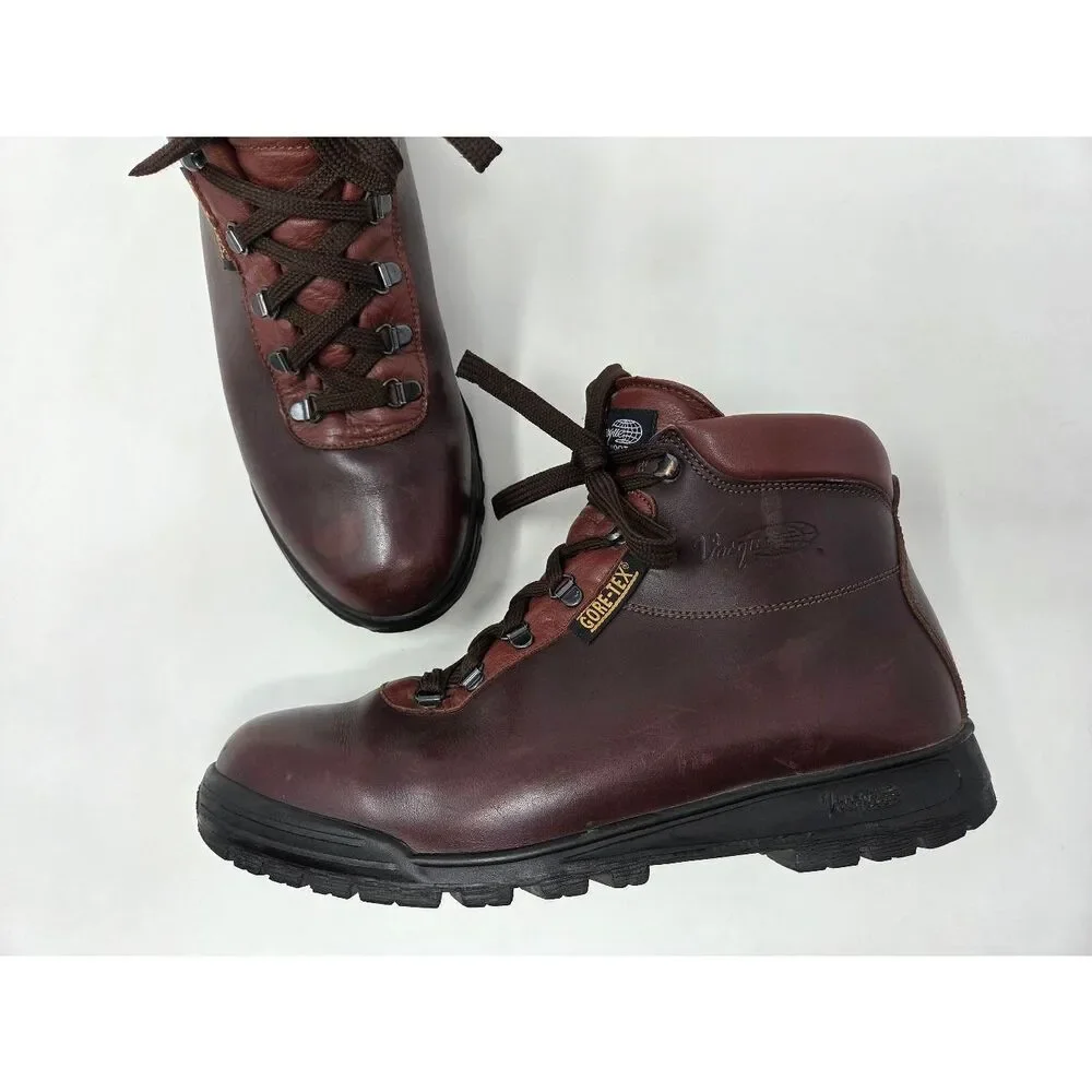 VASQUE MENS 12 M SUNDOWNER SKYWALK 7935 GORETEX HIKING BROWN LEATHER BOOTS ITALY